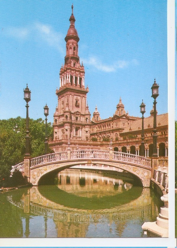 Postal 045655 : Sevilla. Detalla de la Plaza España