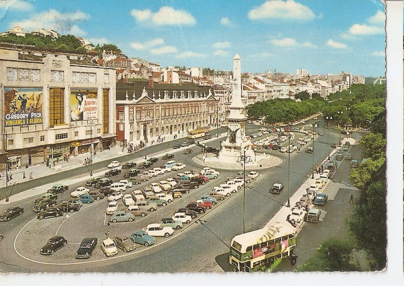 Postal 045774 : Lisboa. Restauradores Square
