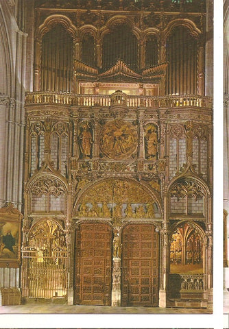 Postal 045782 : Toledo. Catedral. Organo y Puerta del Emperador
