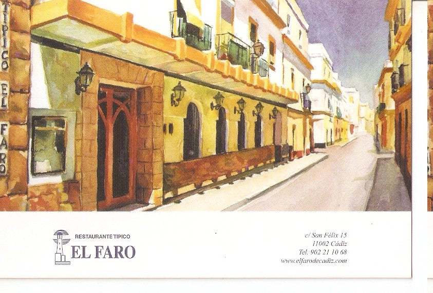Postal 045783 : Restaurante tipico El Faro - Cadiz