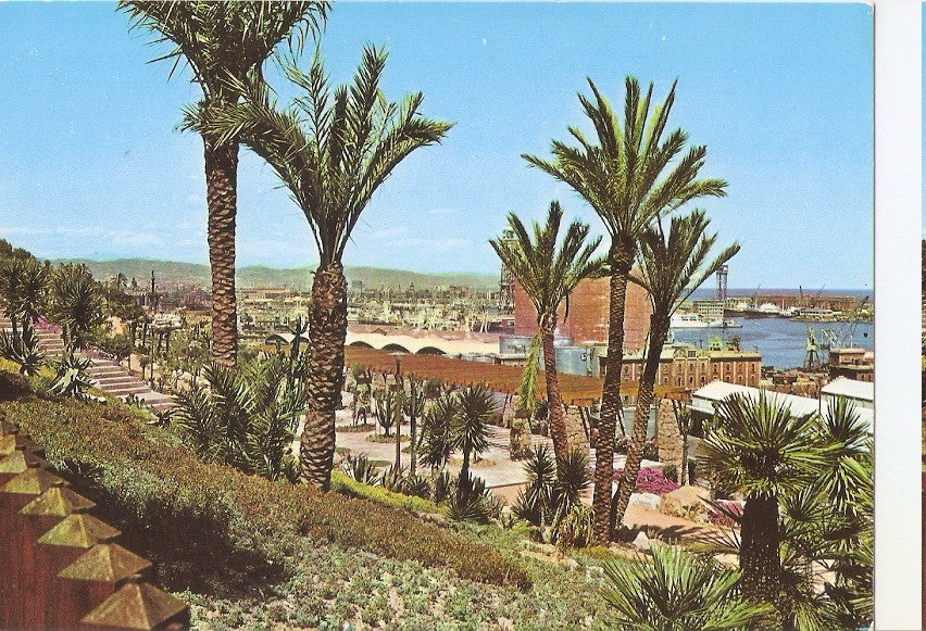Postal 045791 : Barcelona. Subida a Miramar (Montjuich)