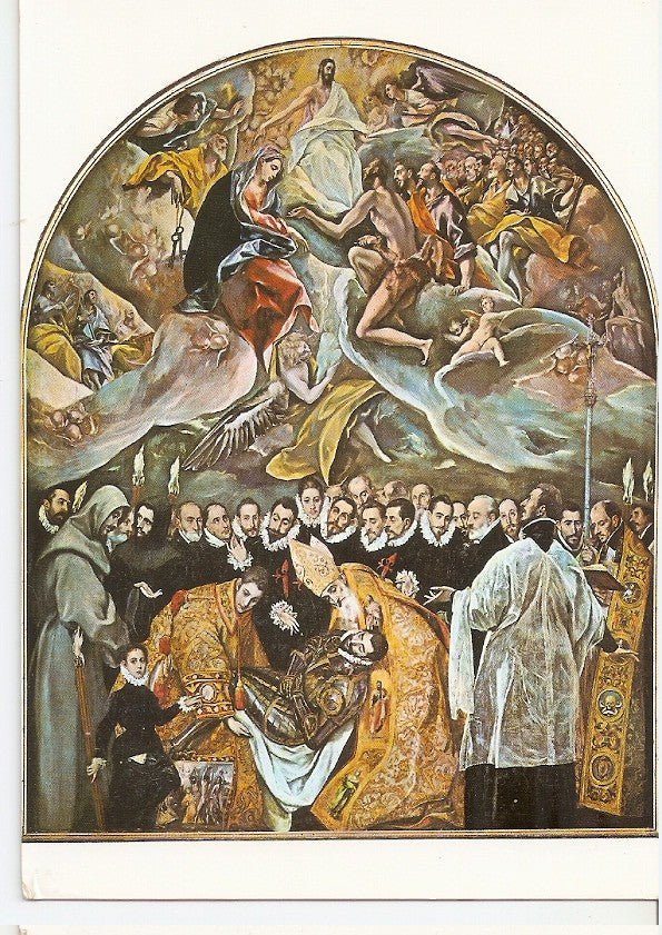 Postal 045805 : Toledo. Santo Tome. Entierro del Conde de Orgaz (Greco)