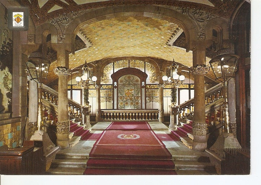 Postal 045813 : Entrada principal. Palau de la Musica Catalana. Barcelona