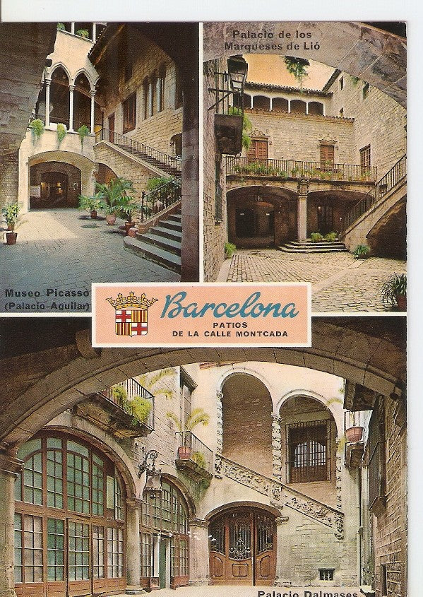 Postal 045860 : Barcelona. Patios de la Calle de Montcada