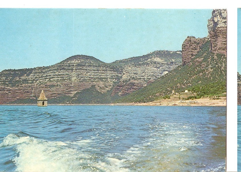 Postal 045862 : Pantano de Sau. Campanar vell