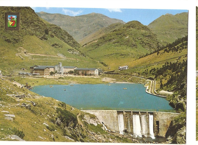 Postal 045868 : Nuria (Girona). Pirineu Central. Llac i vista general