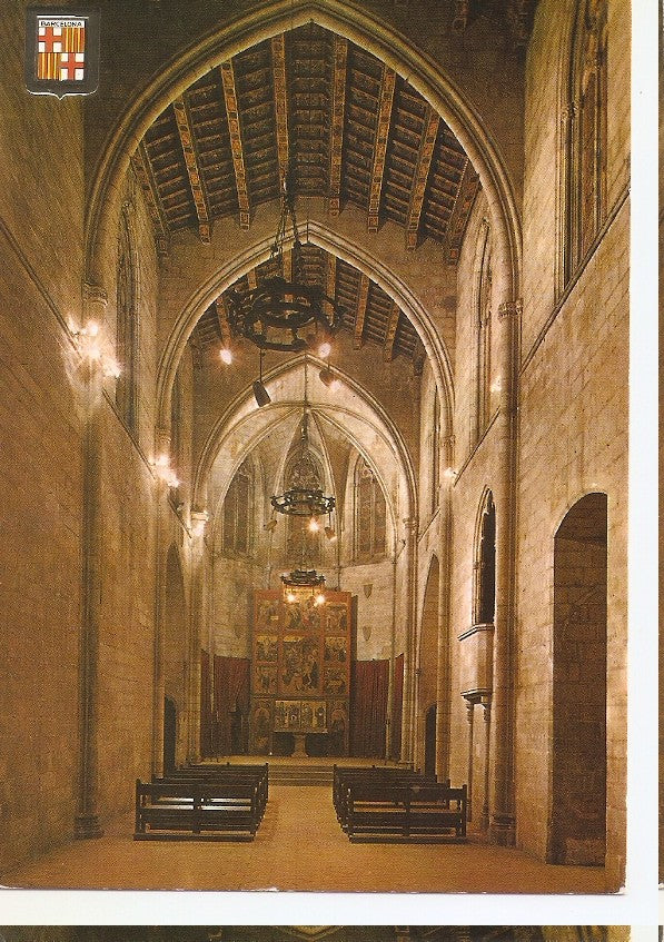 Postal 045871 : Barcelona. Barrio Gotico. Capilla Real Sta. Agueda