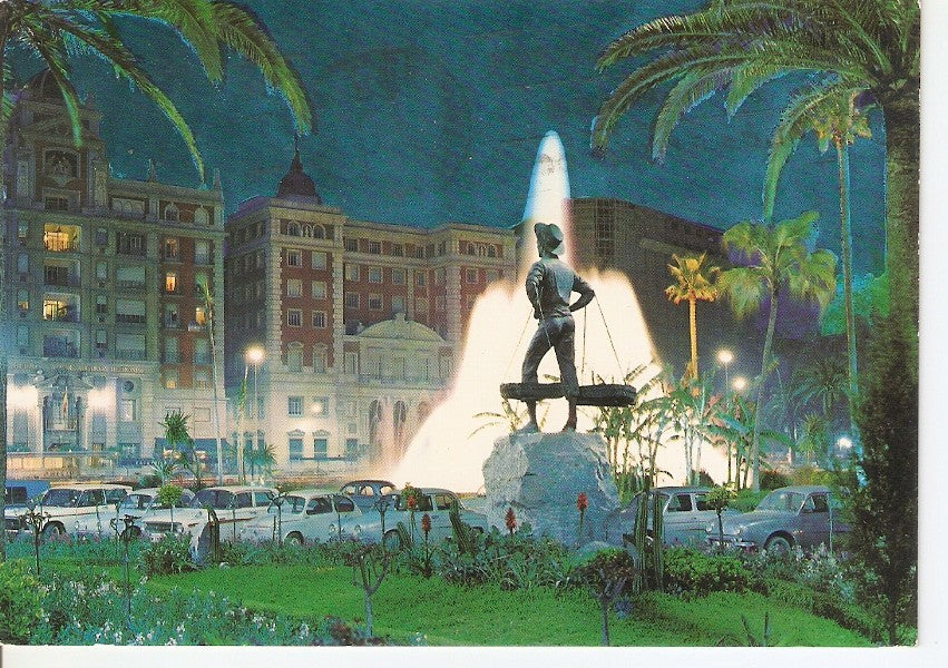 Postal 045923 : Malaga. Fuente de la Marina