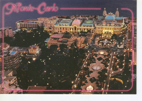 Postal 045938 : Les Jardins du Casino et la Place