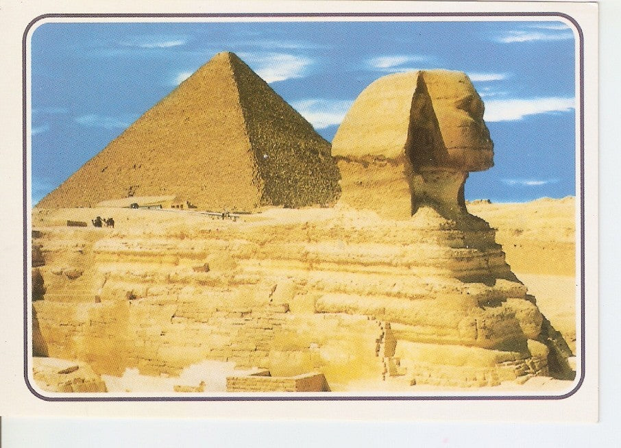 Postal 045944 : Giza - The Great Sphinx and Keops Pyramids