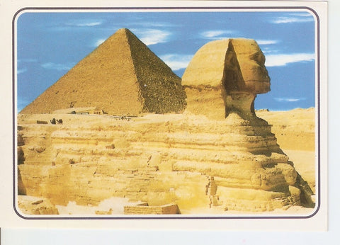 Postal 045944 : Giza - The Great Sphinx and Keops Pyramids