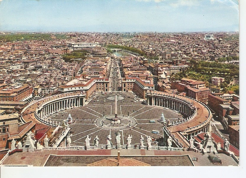 Postal 045977 : Citta del Vaticano. Piazza S. Pietro e panorama dalla Cupola