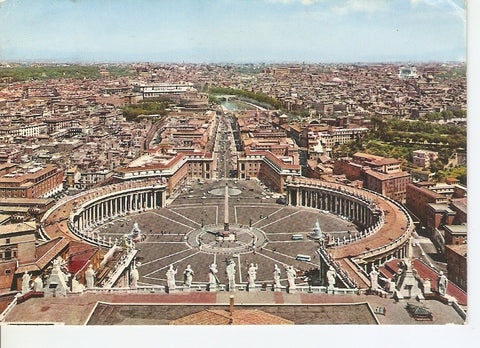 Postal 045977 : Citta del Vaticano. Piazza S. Pietro e panorama dalla Cupola