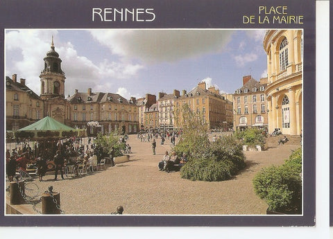 Postal 045987 : Rennes (Ille-et-Vilaine). La Place de la Mairie