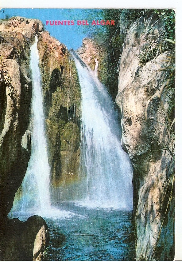 Postal 045994 : Fuentes del Algar. Rio Algar - Cascadas Toll de la Caldera. Callosa de Ensarria (Alicante)