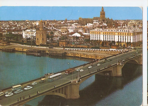 Postal 046079 : Sevilla. Puente San Telmo. Torre del Oro y Giralda