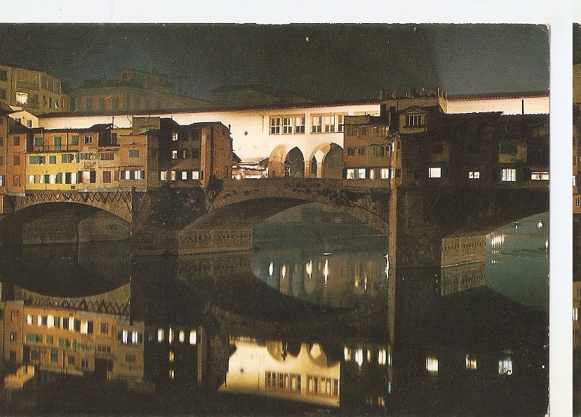 Postal 046082 : Firenze. El Ponte Vecchio de noche