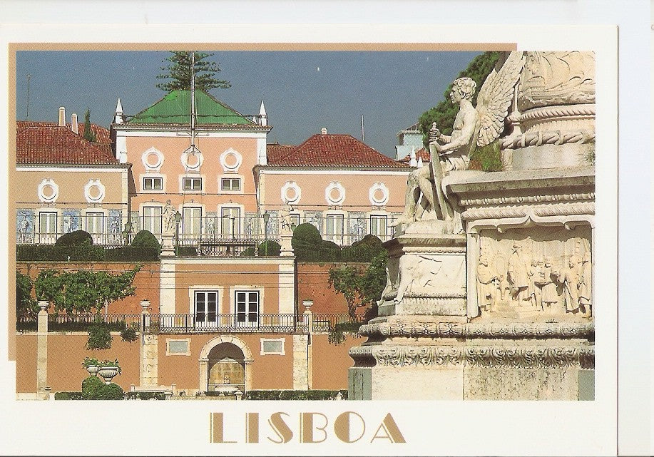 Postal 046102 : Lisboa. Dethale da Praça Alfonso de Albuquerque e Palacio de Belem