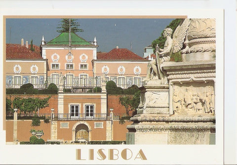 Postal 046102 : Lisboa. Dethale da Praça Alfonso de Albuquerque e Palacio de Belem