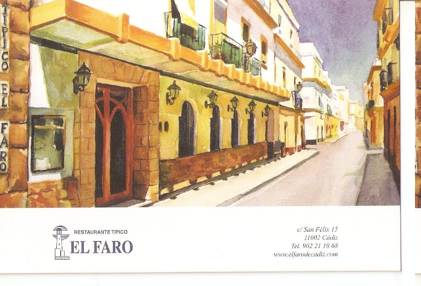 Postal 046201 : Restaurante tipico. El Faro - Cadiz