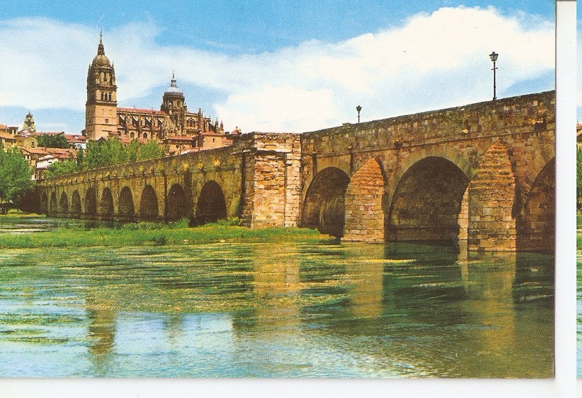 Postal 046227 : Salamanca. Catedral y Puente romano 