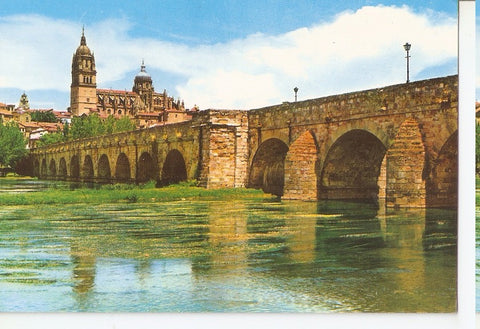 Postal 046227 : Salamanca. Catedral y Puente romano 