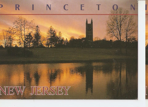 Postal 046242 : New Jersey. College Princeton University. Dusk settles on Cleveland Tower Graduate