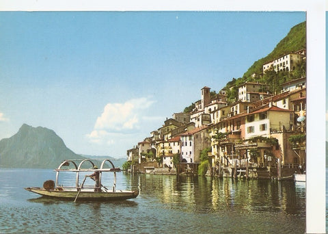 Postal 046282 : Lago di Lugano. Gandria lake and S. Salvatore