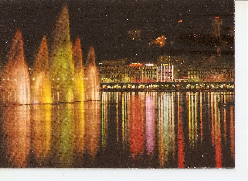 Postal 046283 : Lugano by night