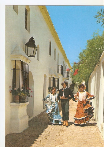 Postal 046285 : Paisaje y tipisimo español. Folklore andaluz