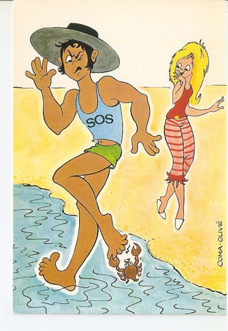 Postal 046293 : Vacaciones. Salvavidas…?