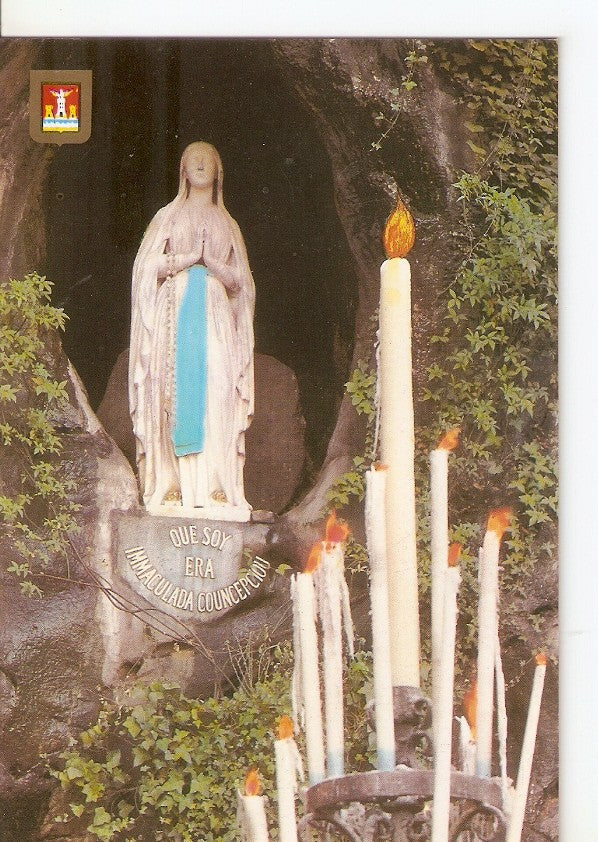 Postal 046371 : Lourdes. La Vierge de la Grotte Miraculeuse