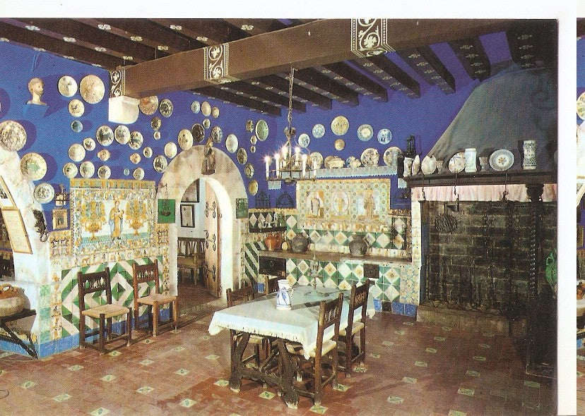 Postal 046527 : Sala de los azulejos del Cau Ferrat. Sitges. Playa de Oro. Patronato Provincial de los Museos Cau Ferrat y Maricel