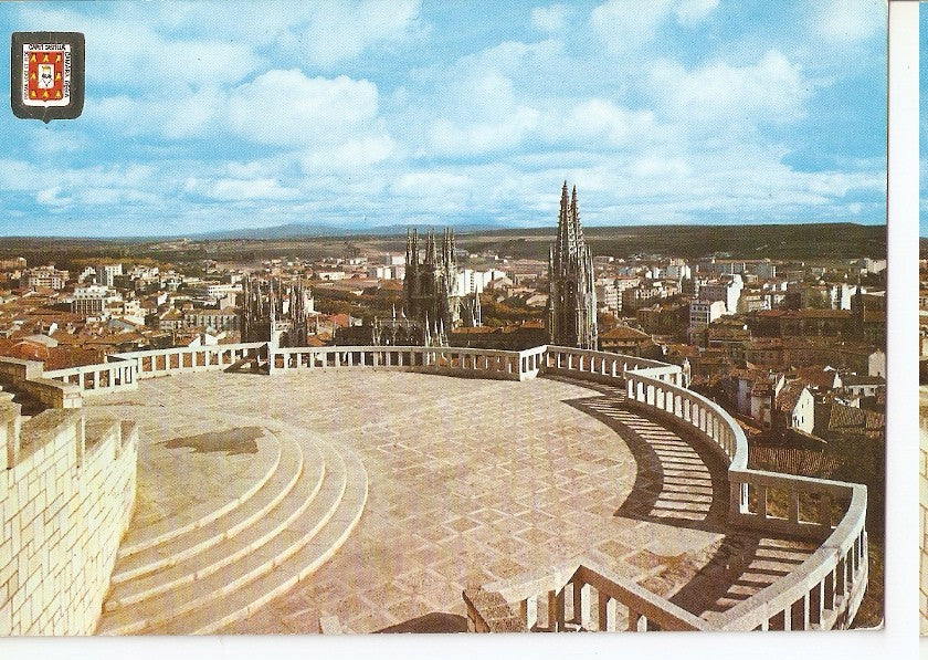 Postal 046597 : Burgos. Vista parcial desde el mirador del Castillo