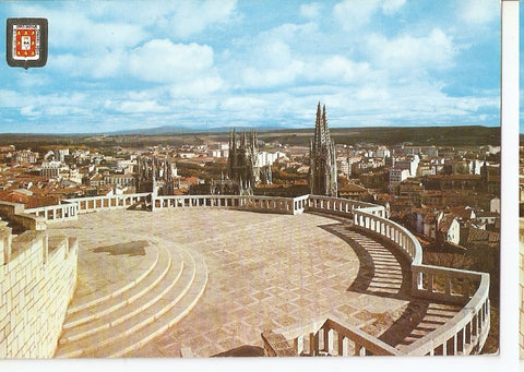Postal 046597 : Burgos. Vista parcial desde el mirador del Castillo