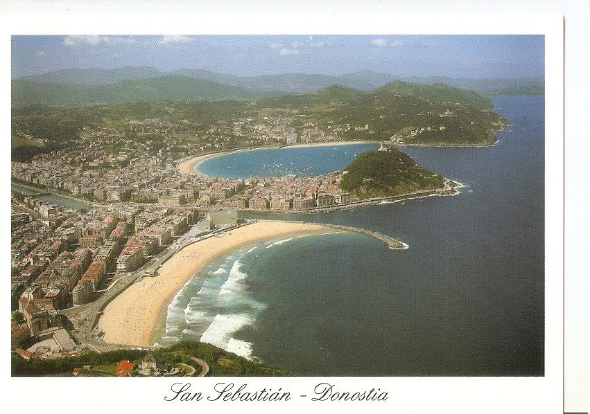 Postal 046635 : San Sebastian - Donostia. Vista aerea