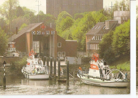 Postal 046645 : Hauptverwaltung Seenotleitung (RCC) und Reparaturhalle der DGzRS an der Weser in Bremen