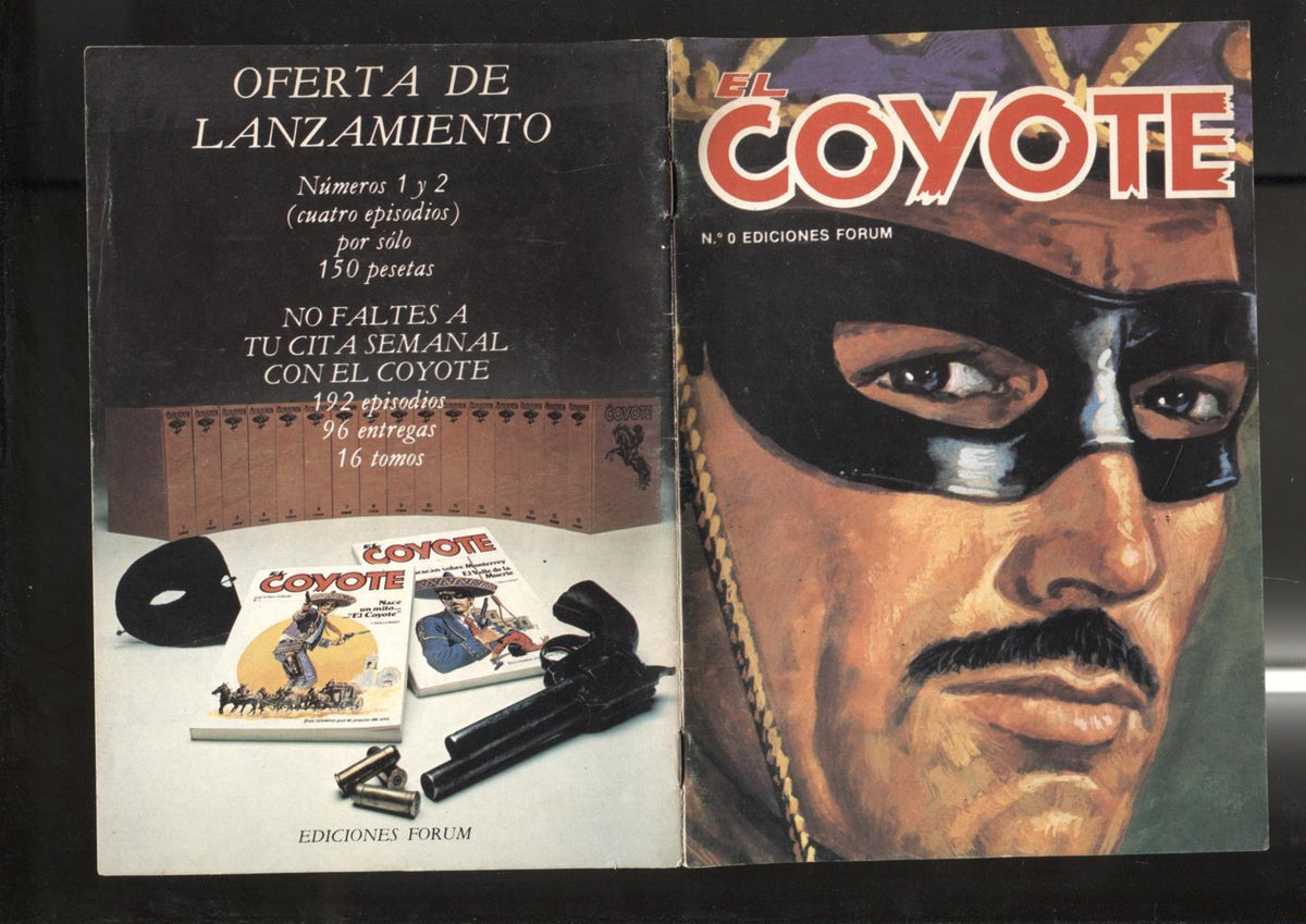 El Coyote folleto propaganda lanzamiento coleccion novelas