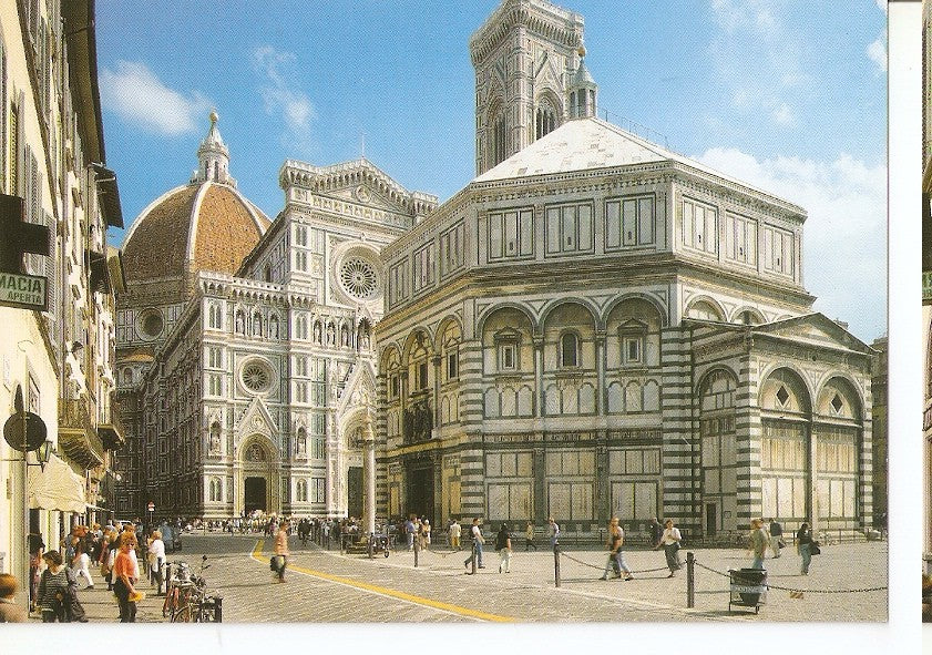 Postal 046668 : Firenze. Baptistery - Cathedral and Giotto Tower