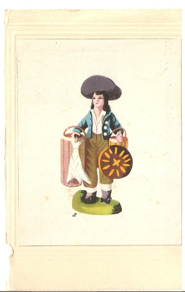 Postal 046752 : Dibujo de mujer