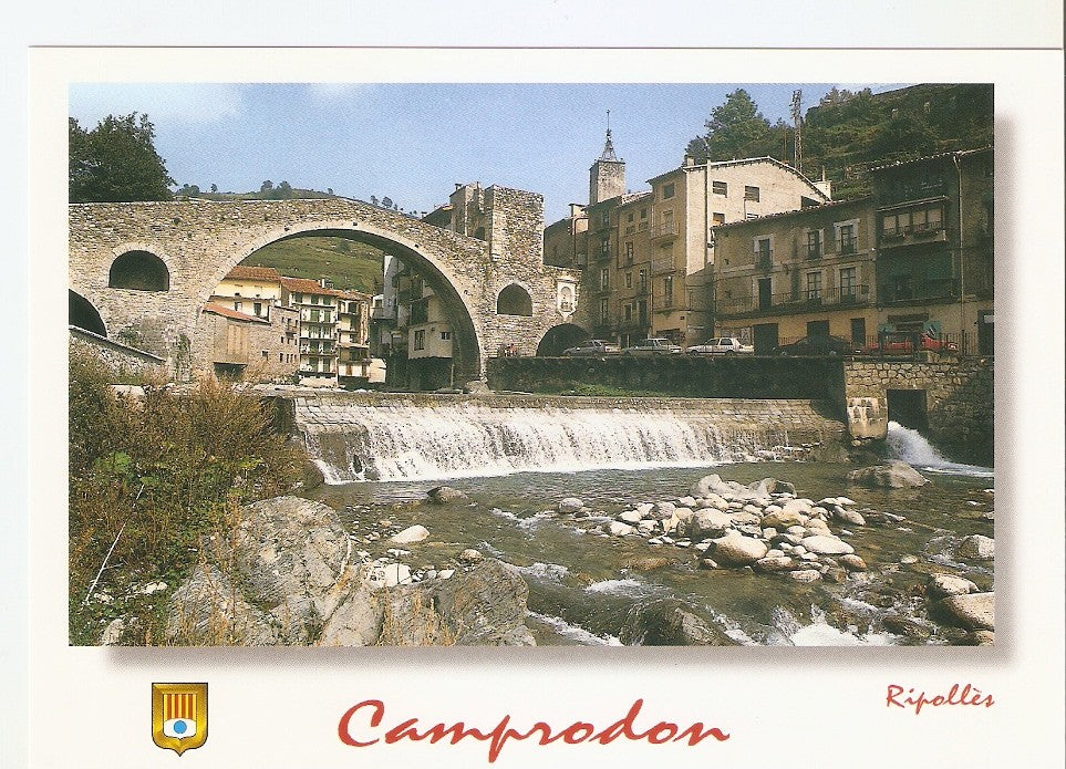 Postal 046803 : Camprodon - Ripolles. Puente Nuevo sobre el rio Ter