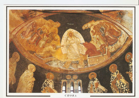 Postal 046809 : Kariye-Museum-Istanbul. Chora Museum. Anastasis frescoes of the Parecckesion