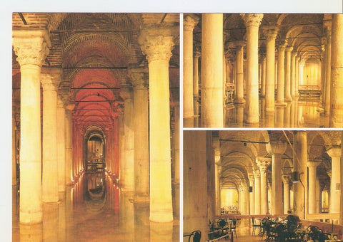 Postal 046817 : Istanbul - Turkiye. The underground cistern Yerebatan Sarayi 6th c.