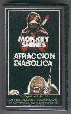 VHS Cine: ATRACCION DIABOLICA - Monkey Shines (George A. Romero)
