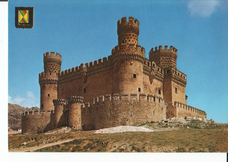 Postal-Postcard 17508: MANZANARES REAL - Fortaleza Castillo de Manzanares del Real (Coleccion Castillos de España)