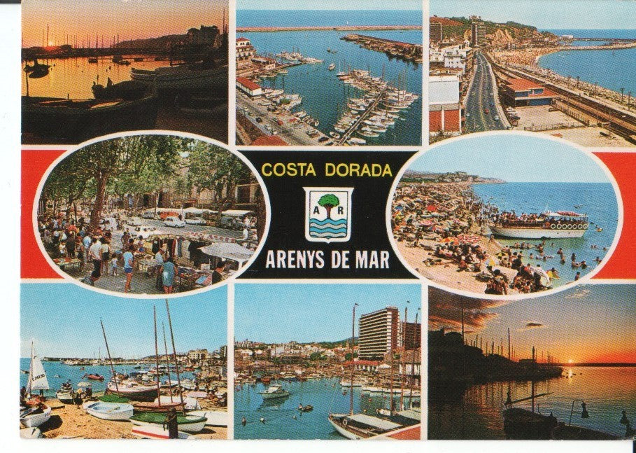 Postal-Postcard 17513: COSTA DORADA - Arenys de Mar  diferentes vistas