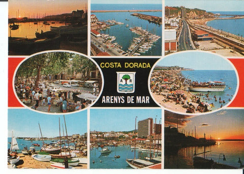 Postal-Postcard 17513: COSTA DORADA - Arenys de Mar  diferentes vistas