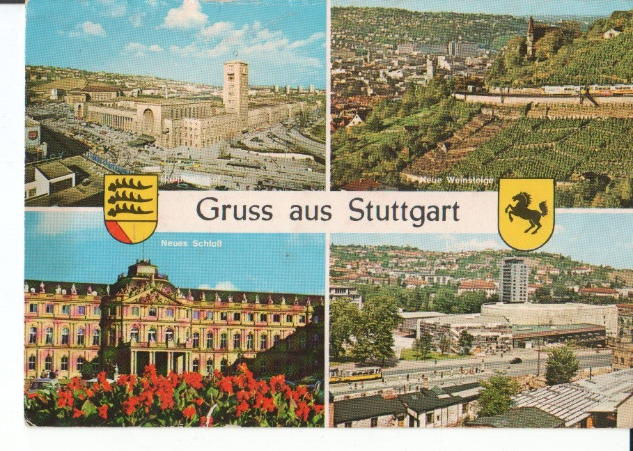 Postal-Postcard 17519: STUTTGART - Gruss aus Stuttgart Different views
