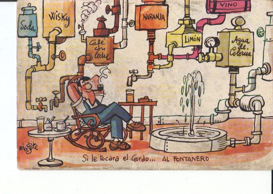 Postal-Postcard 17542: IMAGEN MINGOTE  Serie E  No.09 - MINGOTE Dibujos Humoristicos (Editado por LOTERIA NACIONAL)