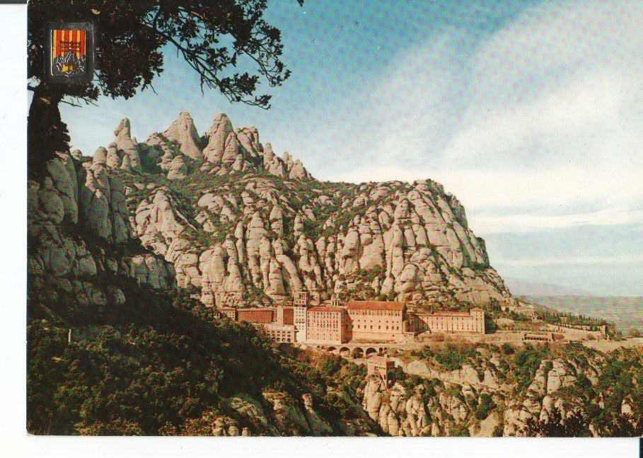 Postal-Postcard 17553: MONTSERRAT - Vista general del Santuario de Montserrat desde el camino de San Miguel